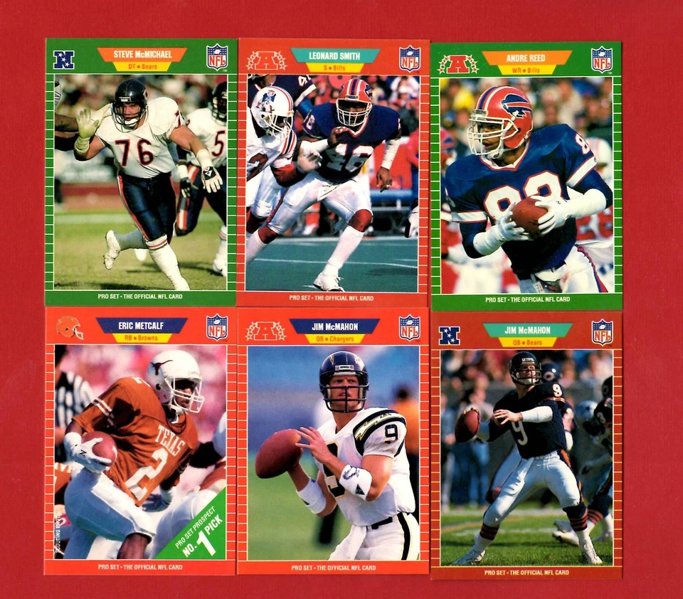 1989 Pro Set Football 1st, 2nd & Final Series 1-561 + Announcer Set 🏈SANDERS — 第 3/4 张图片
