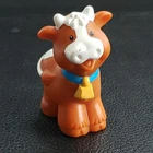 1997 Fisher Price Little People Brown Cow Vintage Farm Animal Toy