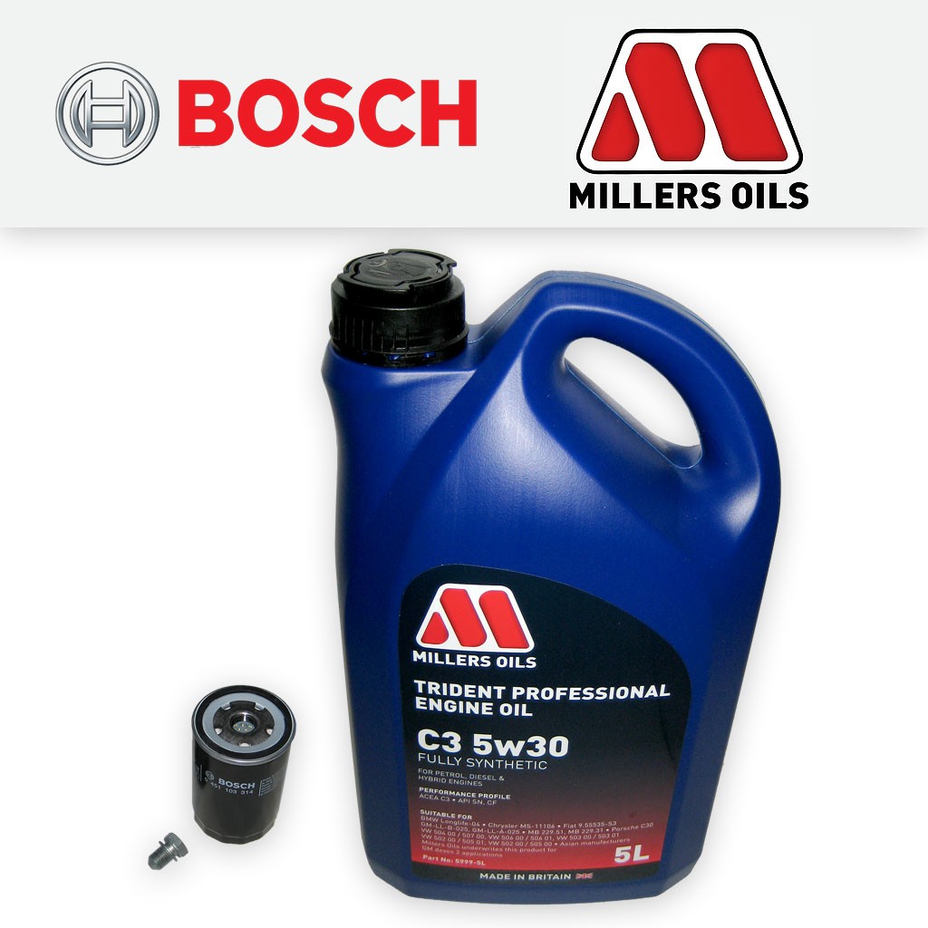 SERVICE KIT for AUDI A4 (B6) 2.0 16V FSI OIL FILTER +5w30 OIL (2002-2005)