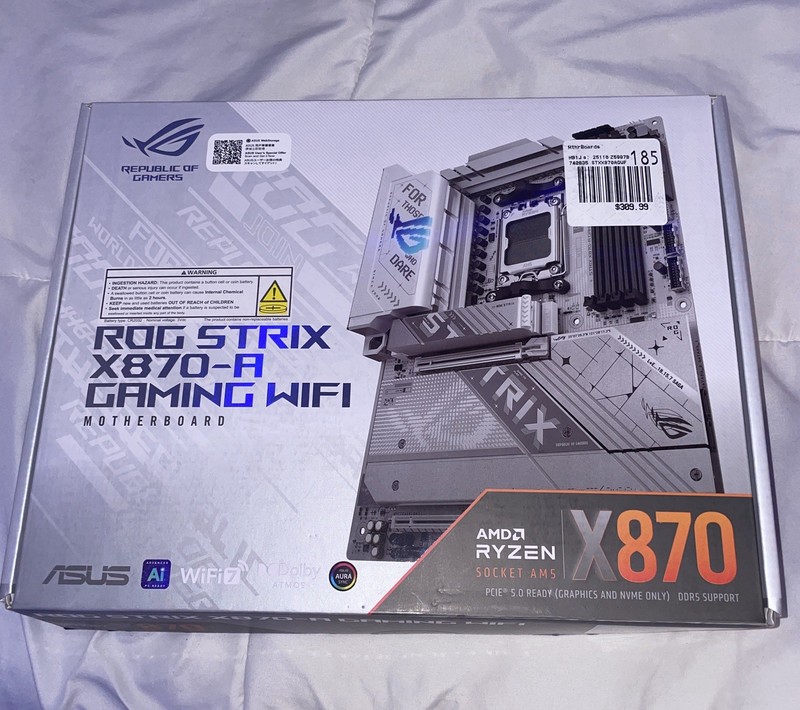 ASUS ROG STRIX X870-A Gaming WiFi ATX AMD Socket AM5 DDR5 Motherboard