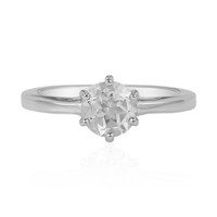 Cavill Damenring Silber 925 Topas Weiß 0,92Ct Rundschliff Elegant
