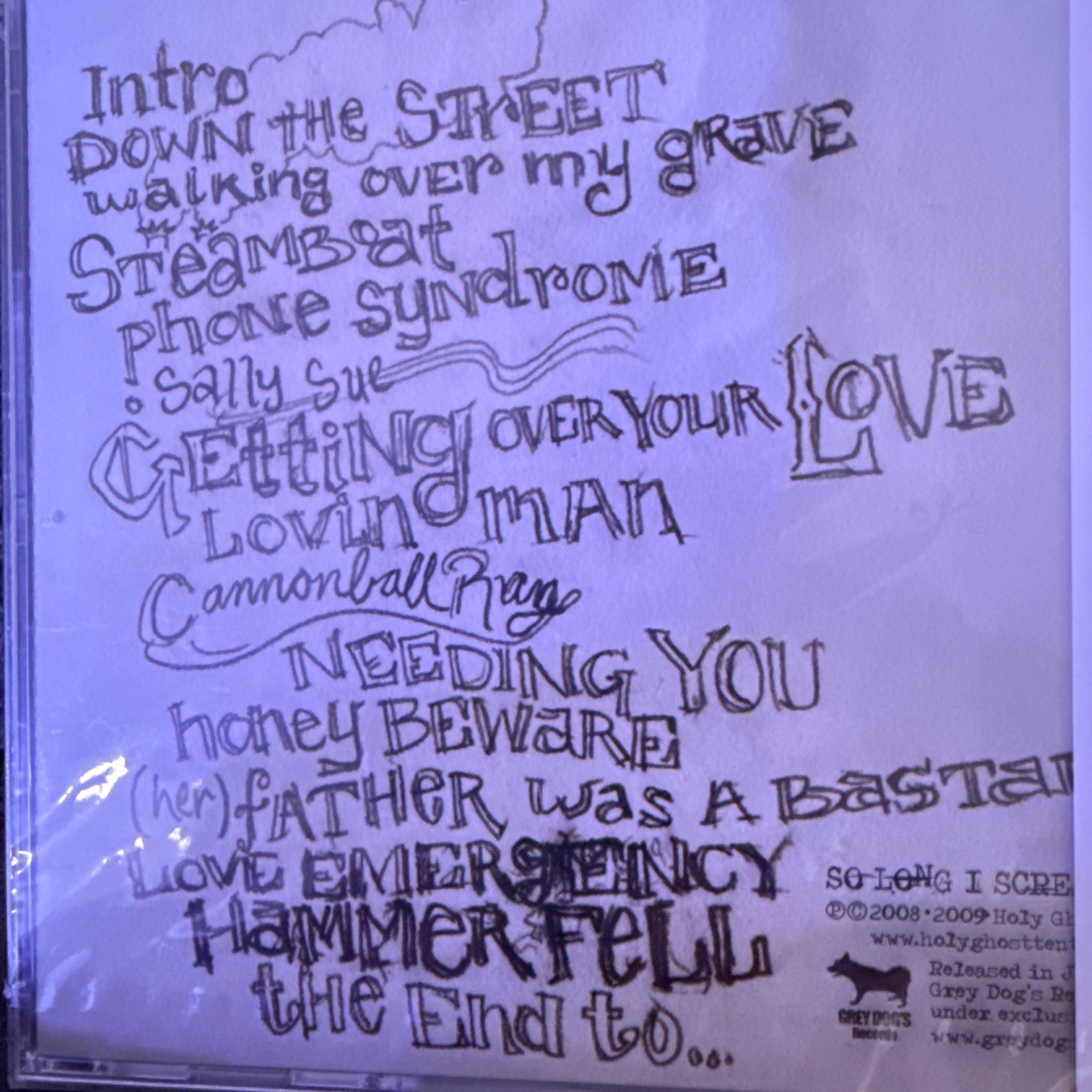 Holy Ghost Tent Revival Japanese Pressing Grey Dog Records So Loud I Screamed 