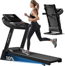 UMAY Folding Treadmill with Incline, 3.0 HP Treadmills for Home 14 km/h Incline 