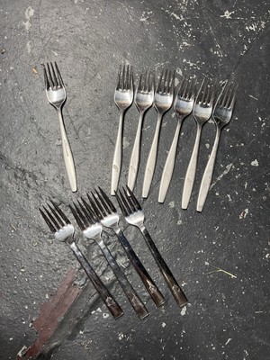 Abert 18112 Dinning Ware Vintage Lot Of Airline Travel Forks B10