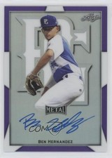 2019 Leaf Perfect Game All-American Classic Purple 7/25 Ben Hernandez Auto 0m35