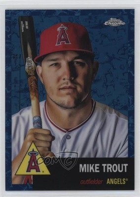 2022 Chrome Platinum Anniversary Toile White & Blue Refractor Mike Trout fi6