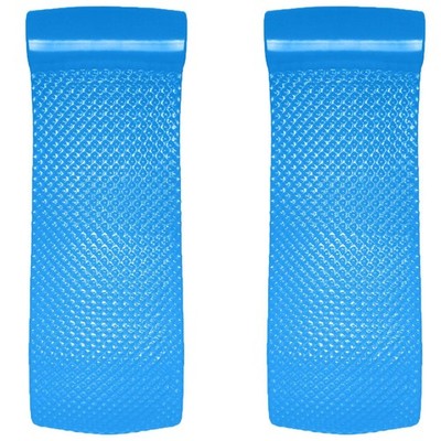 Texas Recreation Super Soft 70'' Foam Mat Raft Lounger Pool Float, Blue (2 Pack)