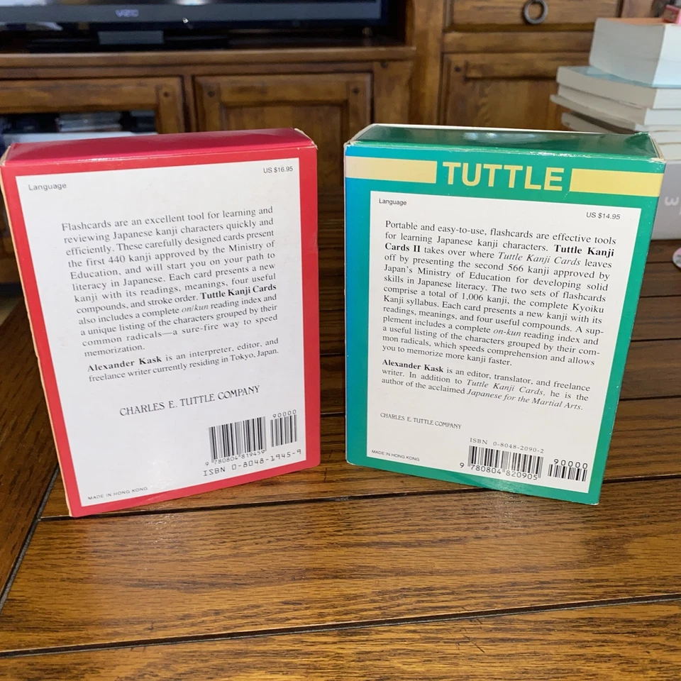 Kanji Cards l & ll Alexander Kask Charles Tuttle Co. Boxed W/Sleeves And Supplem - Image 2 of 4