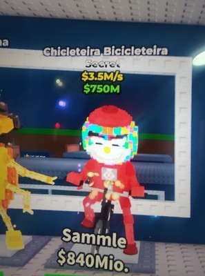 Steal a Brainrot SAB Secret Chicleteira Bicicleteira Rebirth/Wiedergeburt 16