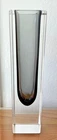 Mid Century Italian Murano Square Sommerso 7.75” VASE - Smokey Grey, DS31