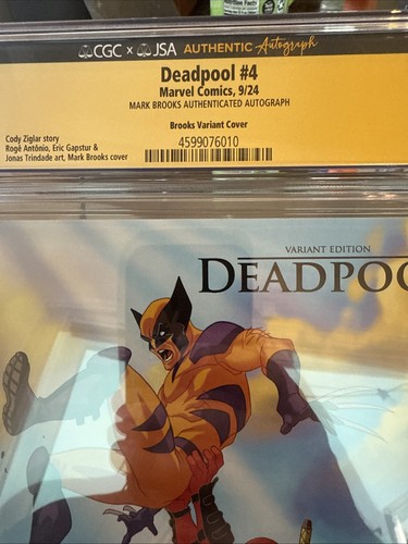 DEADPOOL & WOLVERINE LION KING #4 SIGNED BY MARK BROOKS CGC SIG. SERIES 9.4 MEOW - Picture 3 of 10