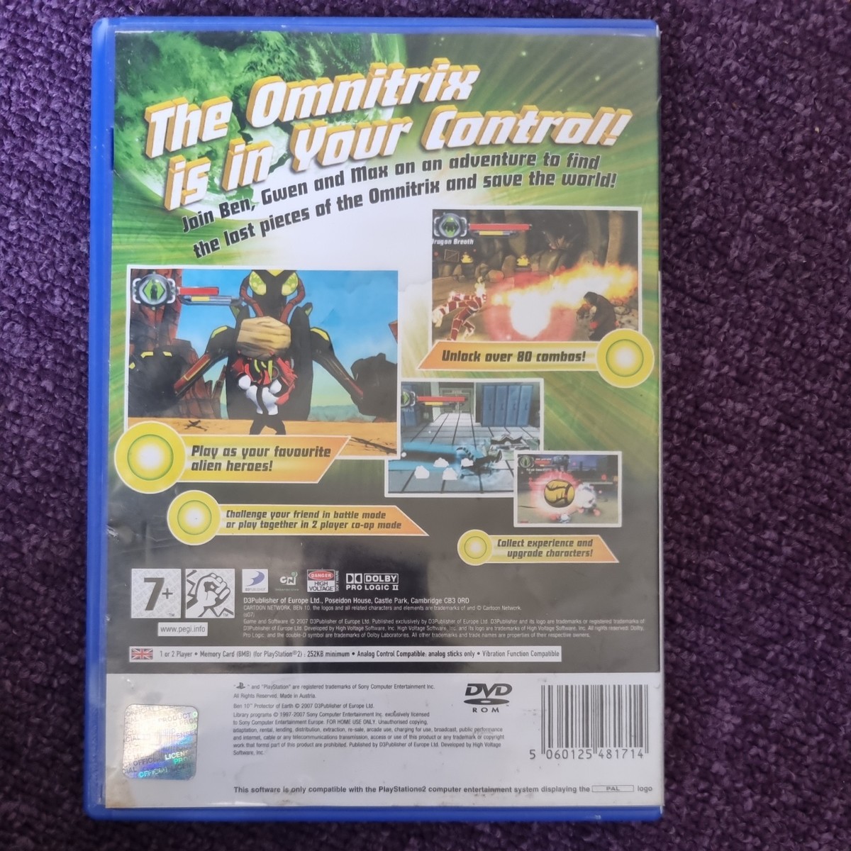 Ben 10 Protector of Earth Sony PlayStation 2 Ps2 Game