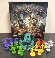 Rum & Bones Board Game + 23 Extra Minis + Custom Dice + Coin Pack - UNPUNCHED!