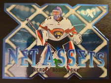 SERGEI BOBROVSKY 2023-24 NHL SKYBOX E-X 2000 NET ASSEETS DI CUT INSERT #2 OF 30