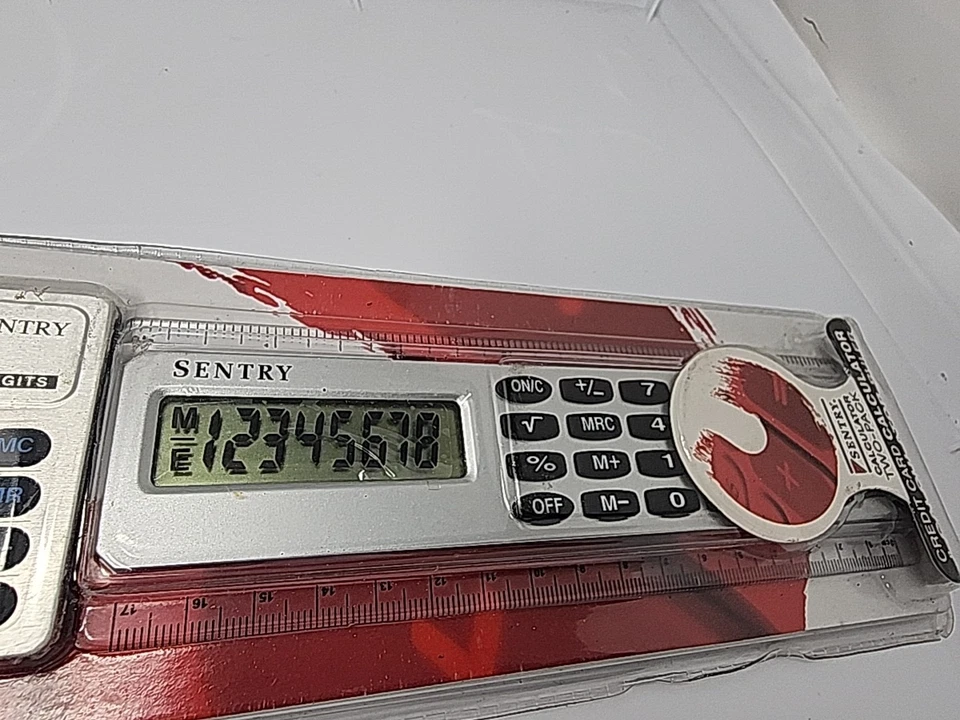 Sentry CAPD4 Credit Card Calculator & Calculator Ruler NEW - Image 4 of 4
