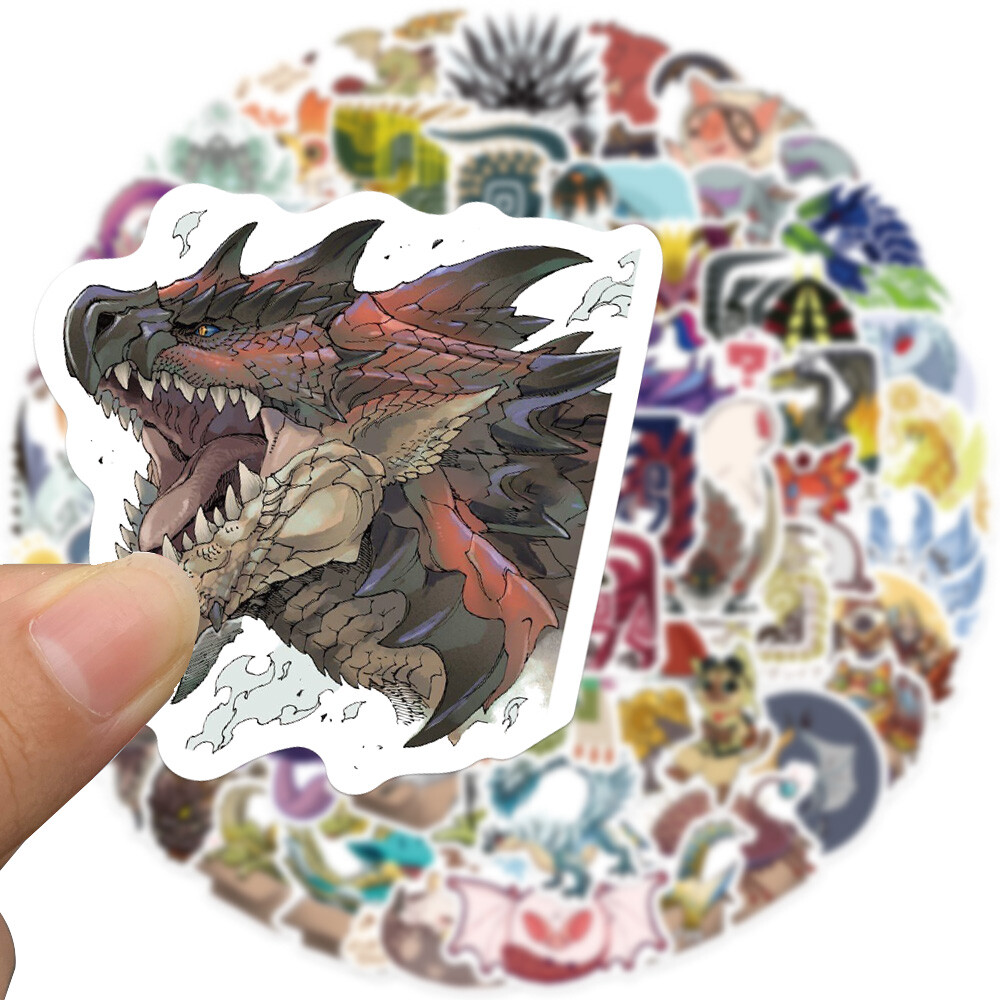 64pcs Monster Hunter Pack 2 ARPG Game Stickers Monoblos Vinyl Decal PSP ...