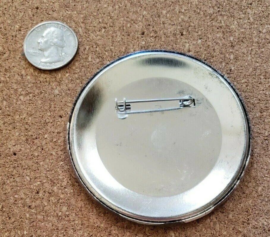 Connors vs Navratilova 9/25/1992  Pin Back Button Caesars Palace Las Vegas - Image 2 of 2