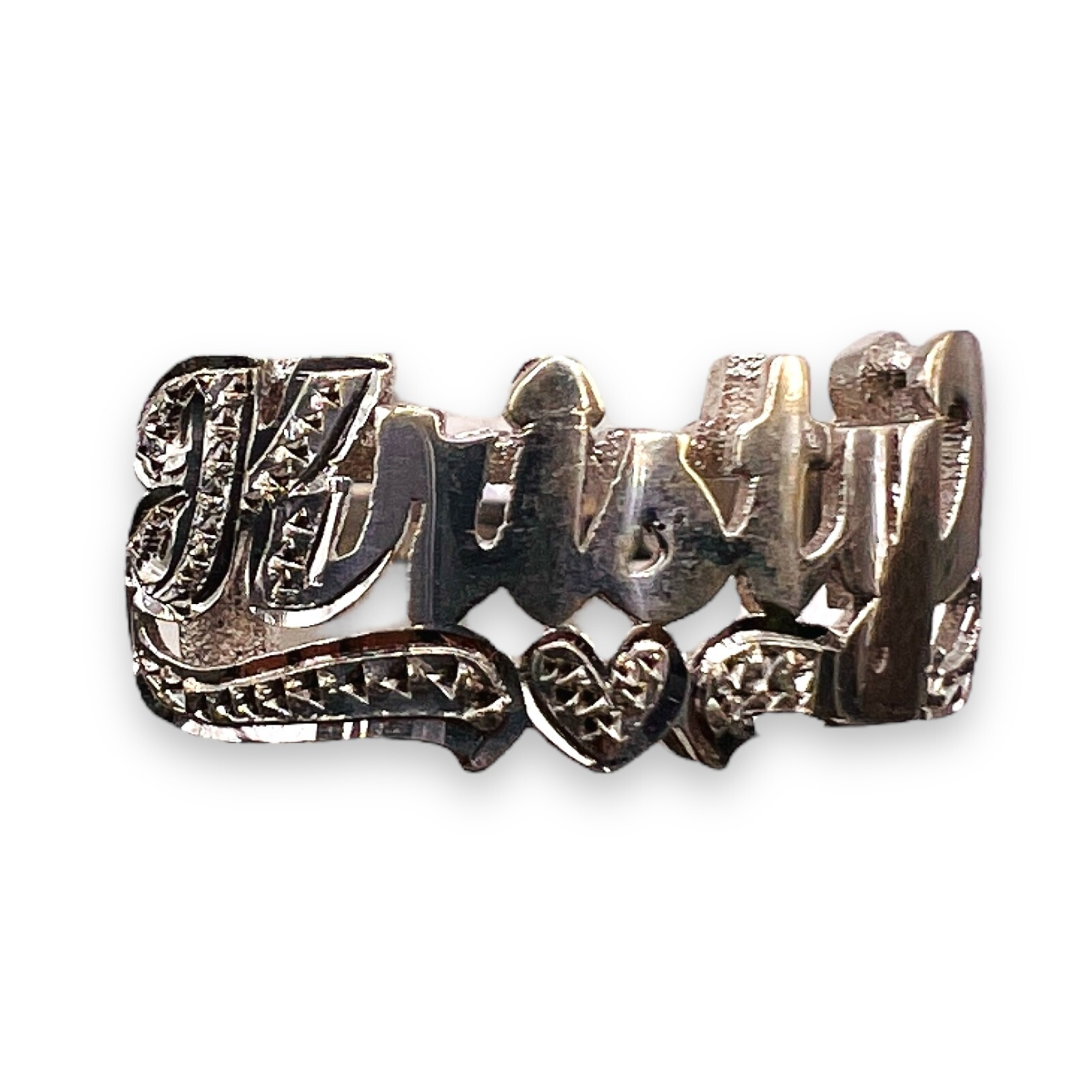 KRISTY Name Plate Ring Solid Silver Sterling 925 … - image 14