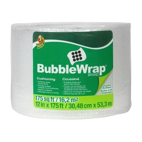 Luftpolsterfolie Rolle 100 Fuß (ca. 30m) X 12 Zoll (30cm) Breit – Große Blasen 1/2 Zoll, Recycelt, Grün