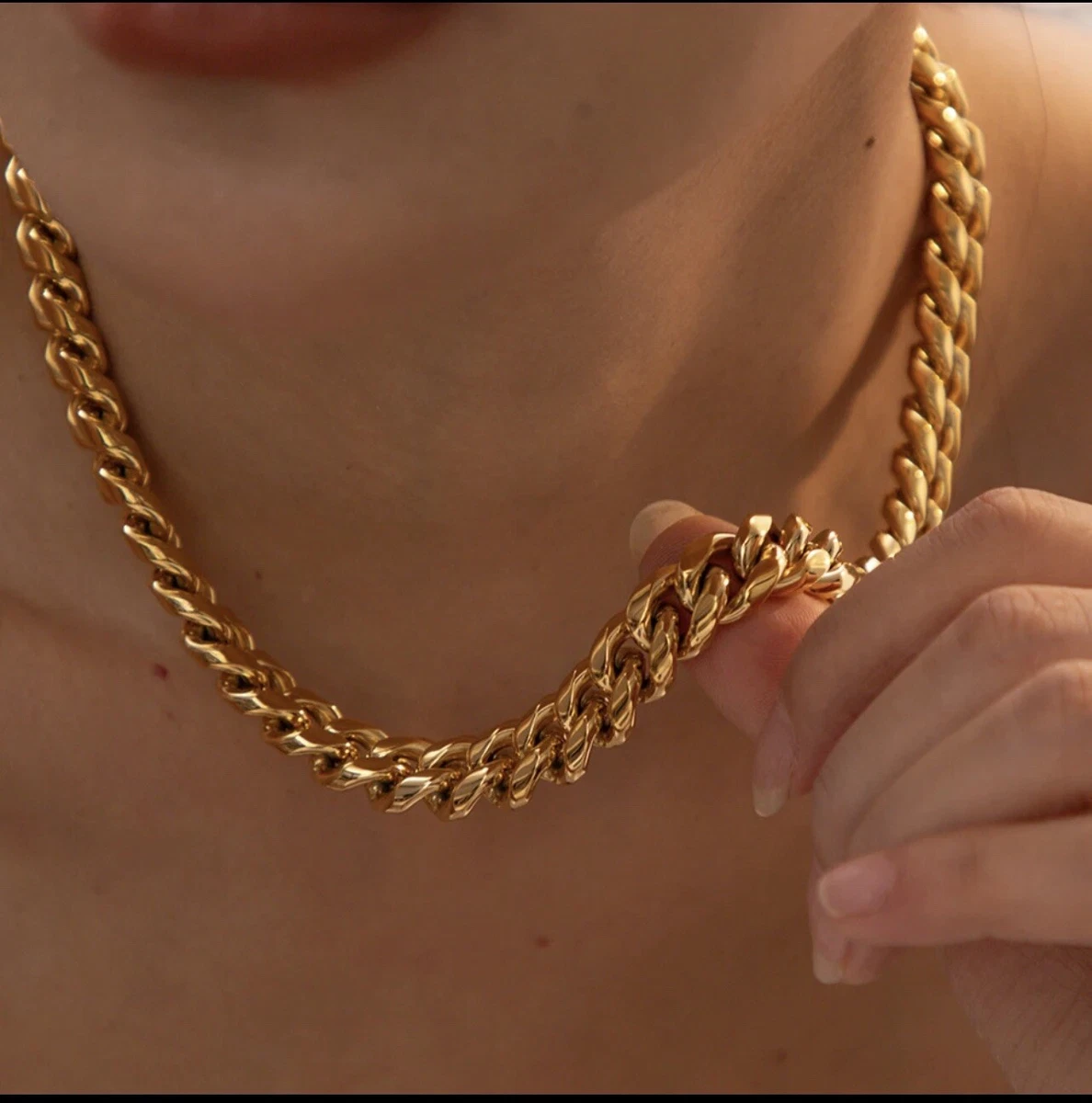 18k pvd gold plated chain deals