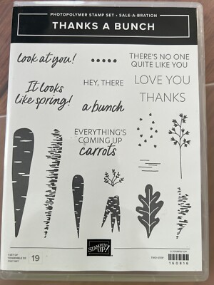 Stampin' Up! retired Thanks a Bunch stamp set | eBay