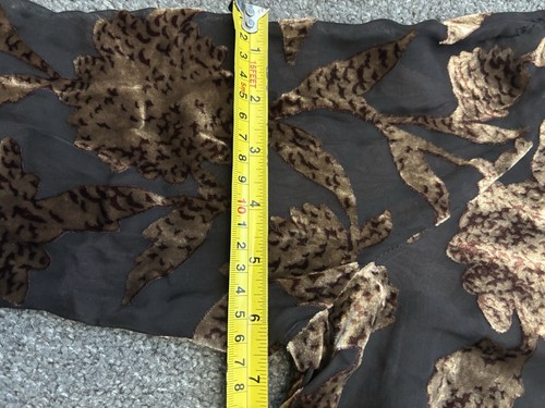 Vintage Jaeger Women’s Brown Mesh Floral Blouse Size Unknown See Measurements - Picture 18 of 24