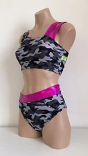Schminke 🥾 camouflage Asymmetrical dance polewear pole camo wear set vinyl trim