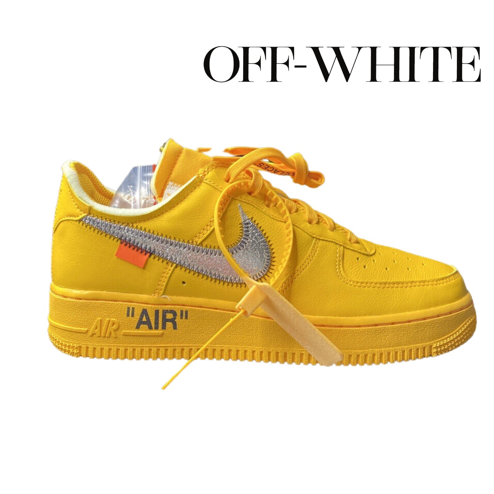 OFF-WHITE Air Force 1 University Gold NIKE Virgil DS NEW Men Size 6.5 (8  women) | eBay