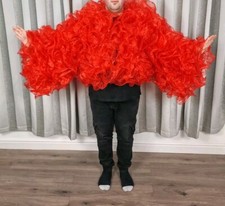 Red Organza Ruffle Coat Drag Queen - Burlesque - Pride 