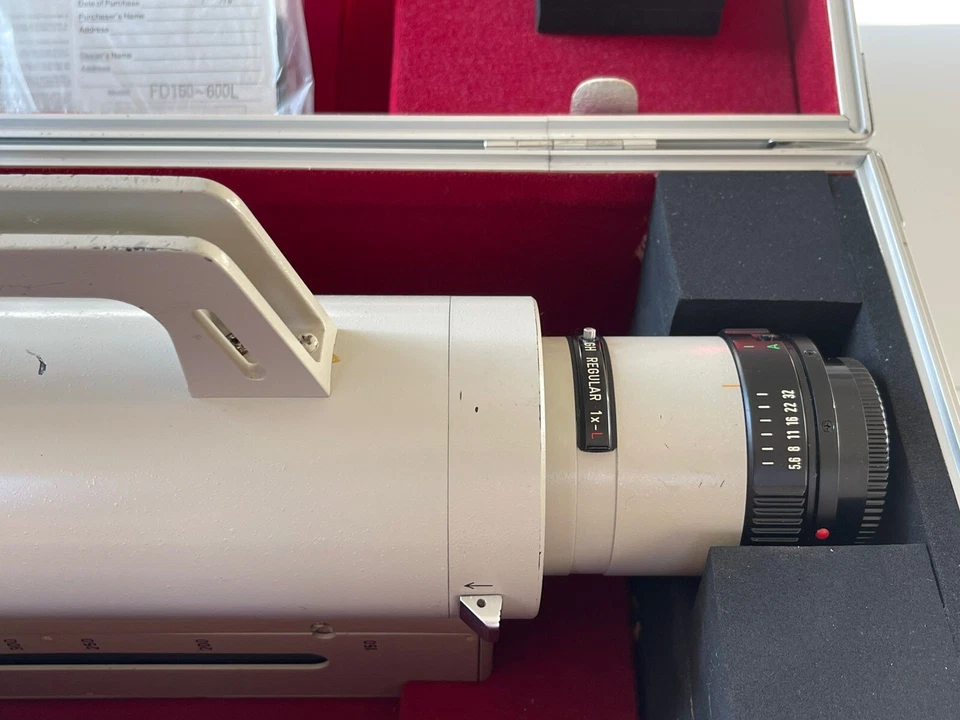 *N COMO NUEVO* Canon Nuevo FD NFD 150-600mm f5.6L MF Super Teleobjetivo Zoom Lente - ¡Raro! Foto 4 de 4