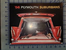 1956 Plymouth Suburbans Brochure Folder 1956 Plymouth Suburbans Brochure Folder