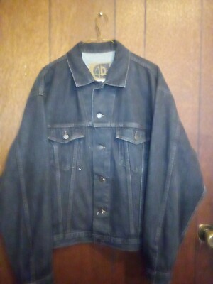 Vtg The Mystic Indian Series #8 Black International Denim Jacket L  Native