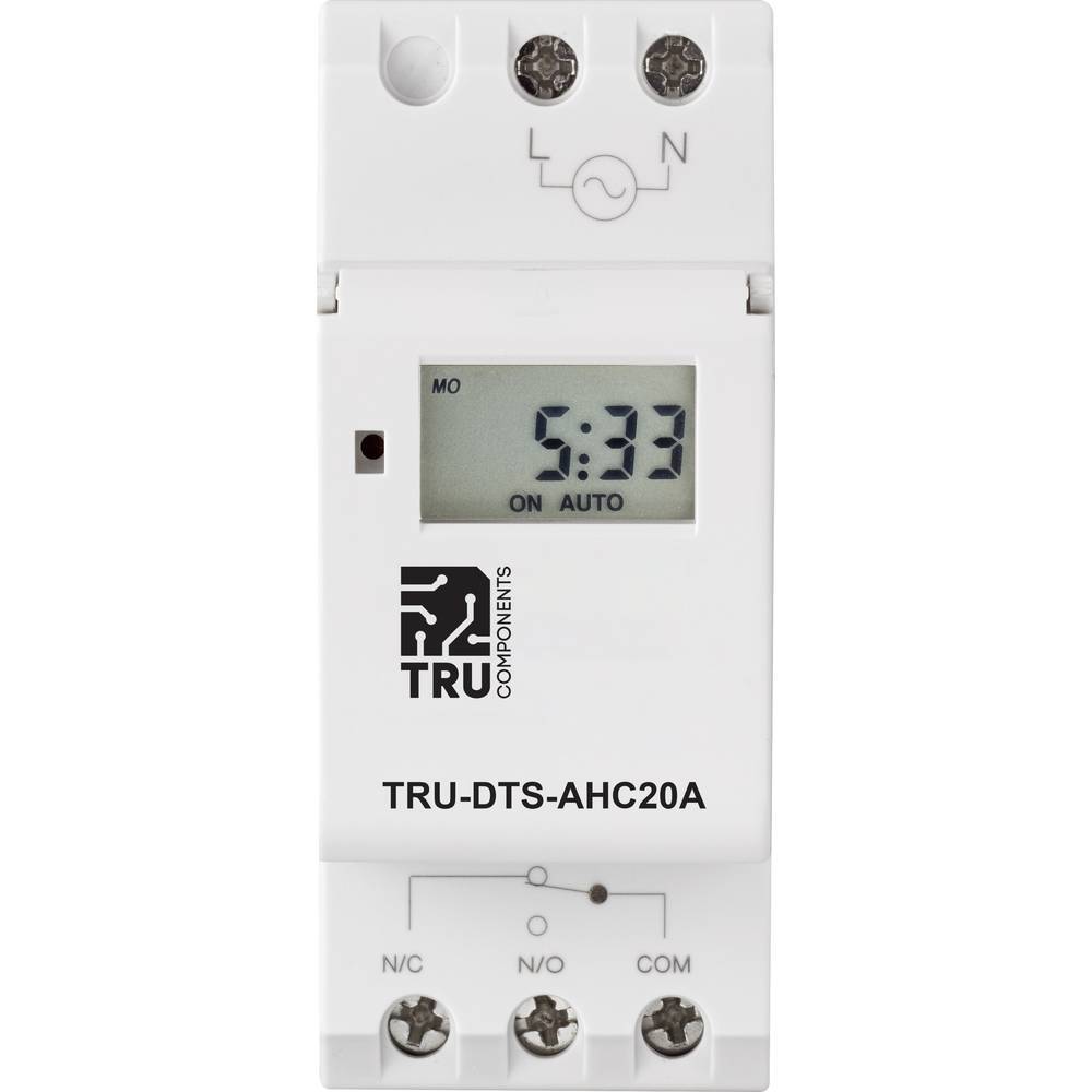 TRU COMPONENTS Tensione di funzionamento: 230 V/AC TRU-DTS-AHC20A 1 scambio 20