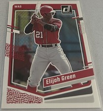 2023 Donruss Baseball Elijah Green Washington Nationals base card #150