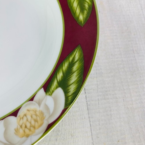 American Atelier MAGNOLIA BLOSSOM 5049 White Floral Porcelain Soup Bowls Set 5 - Picture 19 of 21
