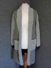 Jacques Vert Grey Knitted Jacket Uk M Rrp £99 Ln027 Ll 05