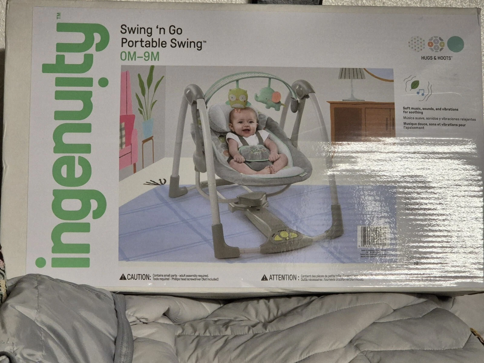 Ingenuity 10247 Swing and Go Portable Baby Swings - Multicolor