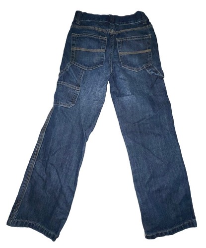 Gymboree Boys Utility Jeans Adjustable Waist Straight Leg Size 8 Slim - Picture 2 of 9