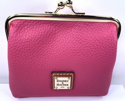Dooney Bourke Pebble Grain Large Framed Hot Pink Color