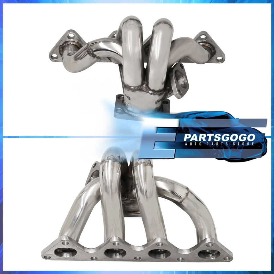 For Civic DelSol Integra B16 B18 B20 BSeries T3 Stainless Exhaust Turbo Manifold Foto 2 de 4