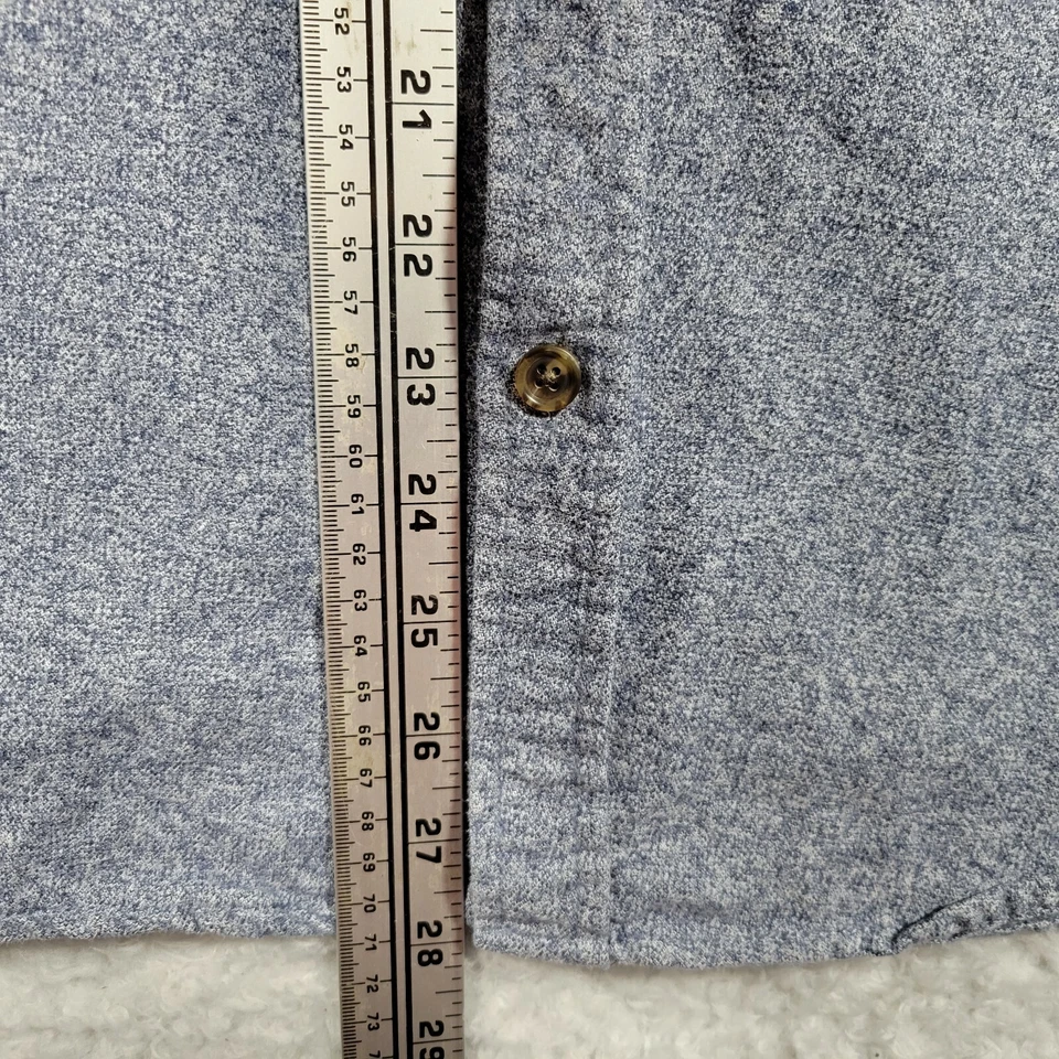 On The Byas Shirt Mens Medium Gray Cotton Long Sleeve Button Up - Imagem 4 de 4