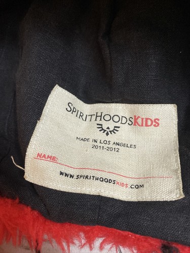 RARE Muppets ANIMAL Spirithoods Kids Hood Hat Scarf Red Orange 2011-2012 READ! - Picture 17 of 18