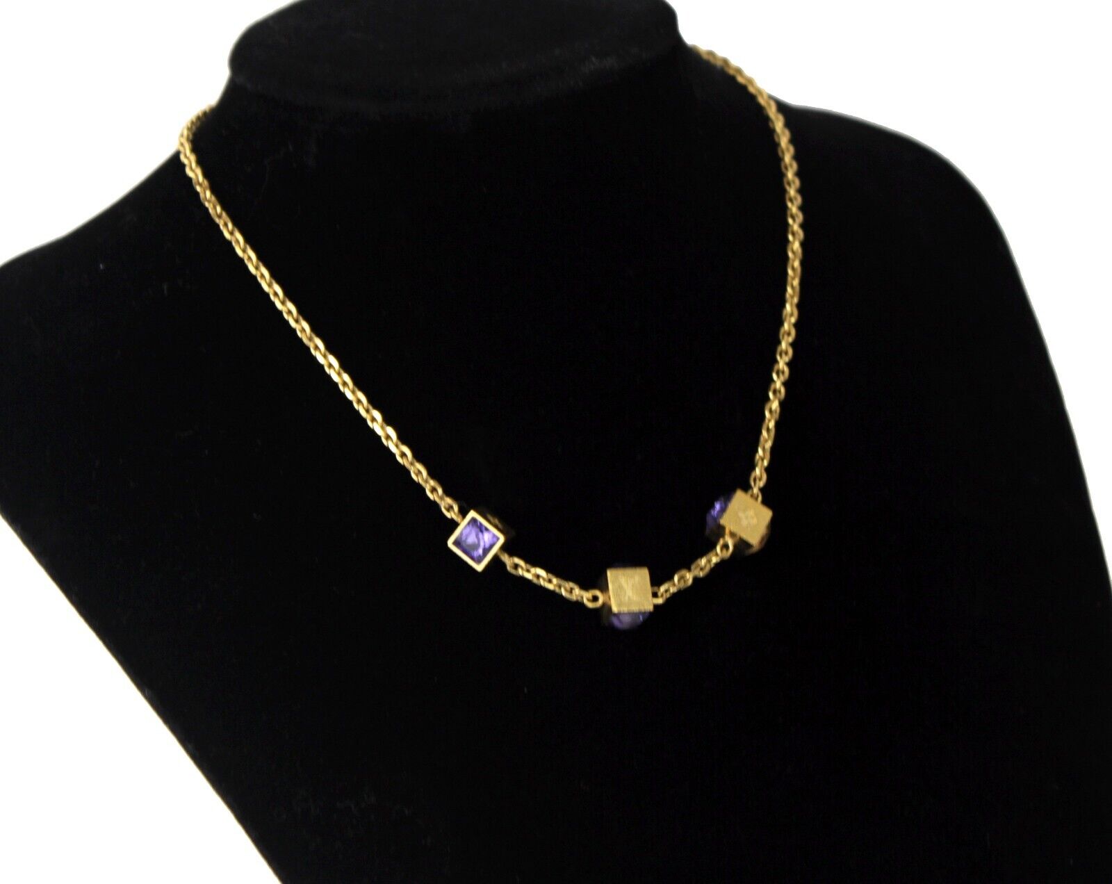 Louis Vuitton Collier Gamble Necklace Women's M66829 Chain Gold Multicolor