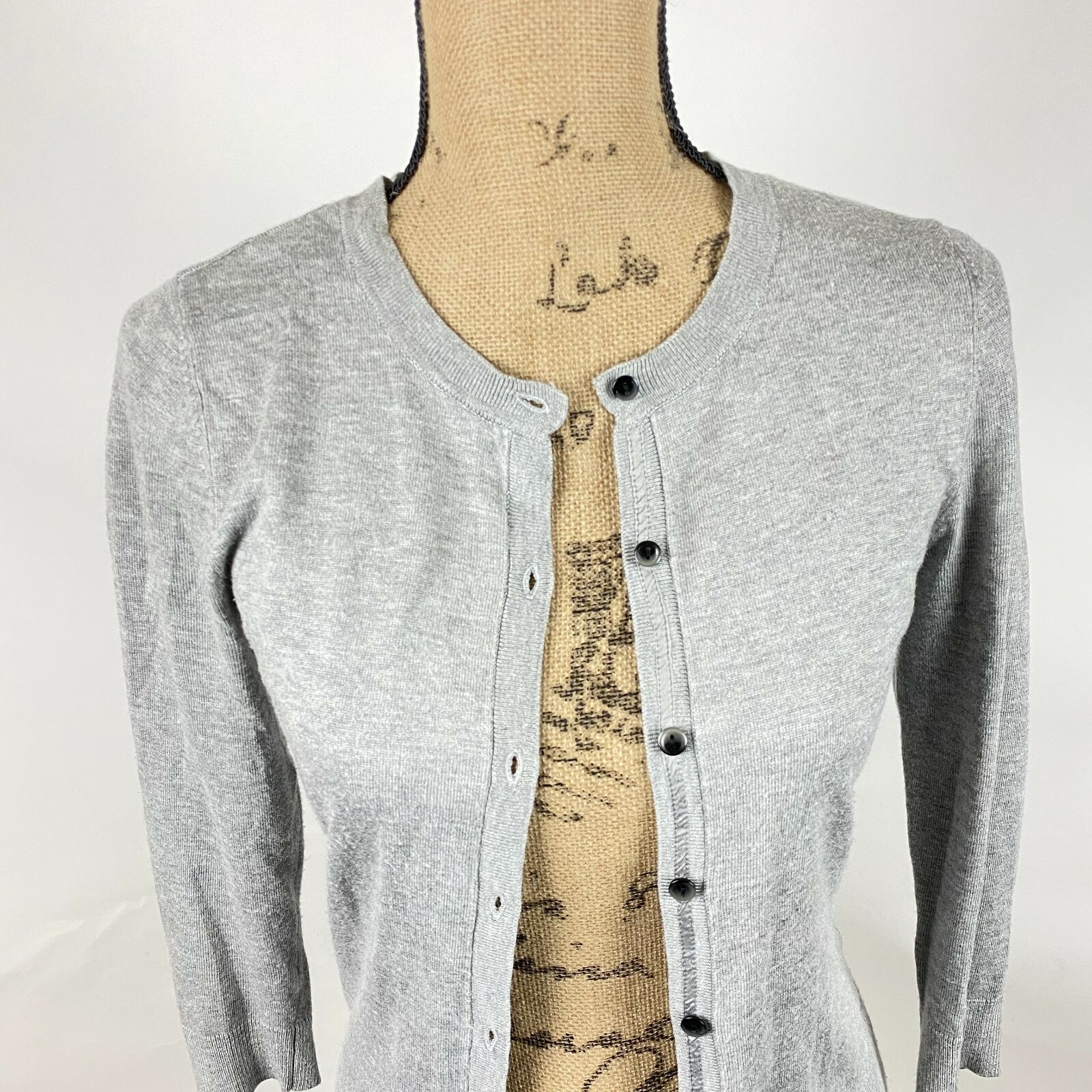 Halogen Light Gray Button-down Cardigan Size XS - image 2
