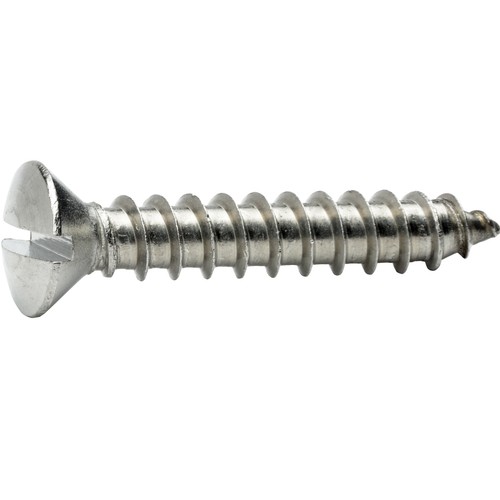 #8 Sheet Metal Screws Stainless Steel Oval Head Slotted Type A Tapping All Size - Picture 2 of 72