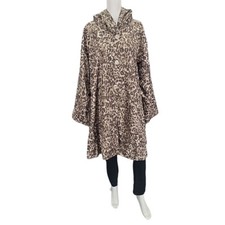 Status By Star Jones Womens Belted Printed Jacket W Travel Bag 3x Plus Size Coat