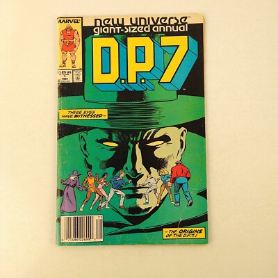 DP7 Giant Sized Annual #1 Newsstand New Universe G/VG (1987 Marvel Comics)