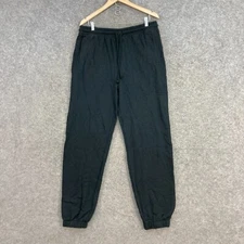NEW Cotton On Mens Pants Size L Large Black Tapered Jogger Elastic Waist 15914