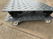 Carrello per Piante Angolare 200kg di Fiore Sottobicchieri Arancione Tessuti Alu