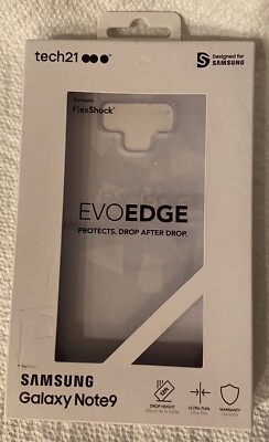 Tech21 EvoEdge Samsung Galaxy Note 9 Ultra Thin Phone Case Clear White T21-6736